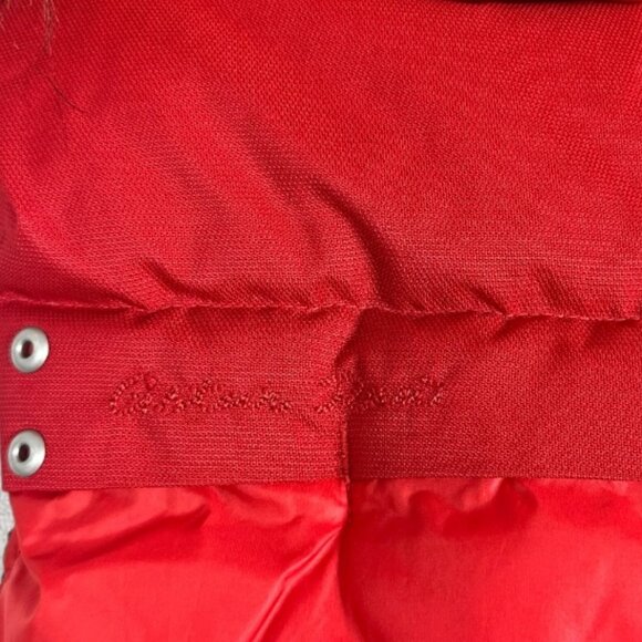 G-Star Whistler Puffer Vest Red Size XS Full Zipper Fur Trim Removable Hood Coat - Picture 8 of 15